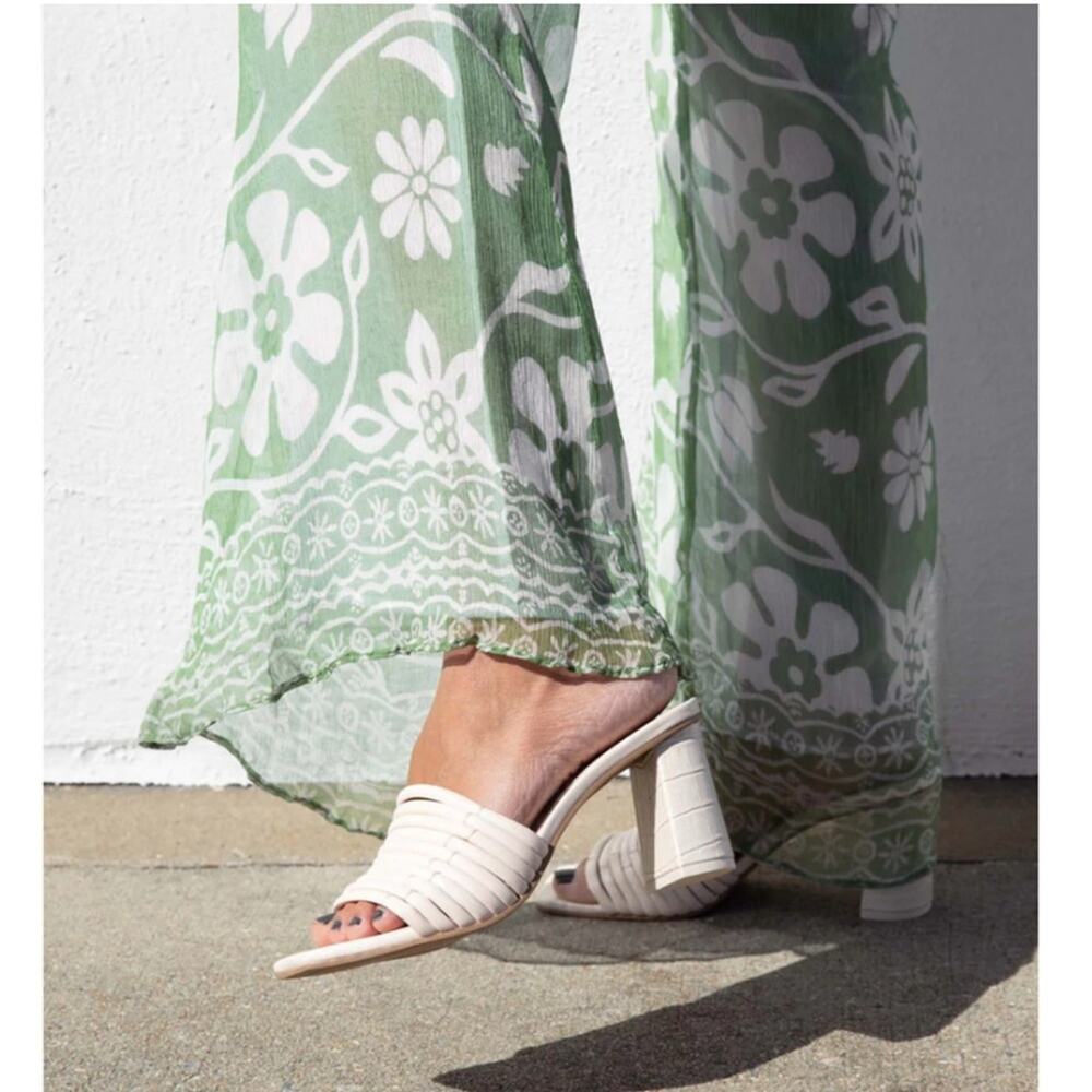Dolce Vita PRIANA Heel in Croc Embossed Cream
